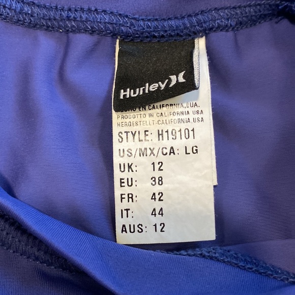 Hurley Women Rash Guard Size 12 Purple - Picture 3 of 3